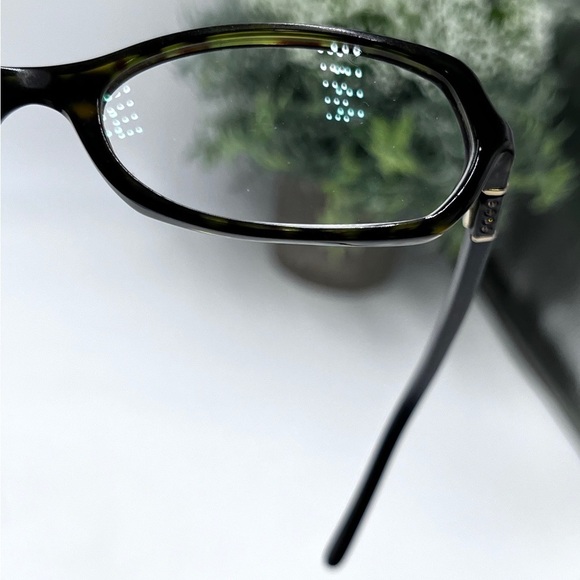 Prada VPR 05G Brown Tortoise Color Crystal Rectangle Eyeglass Women Frames Italy - Picture 13 of 16